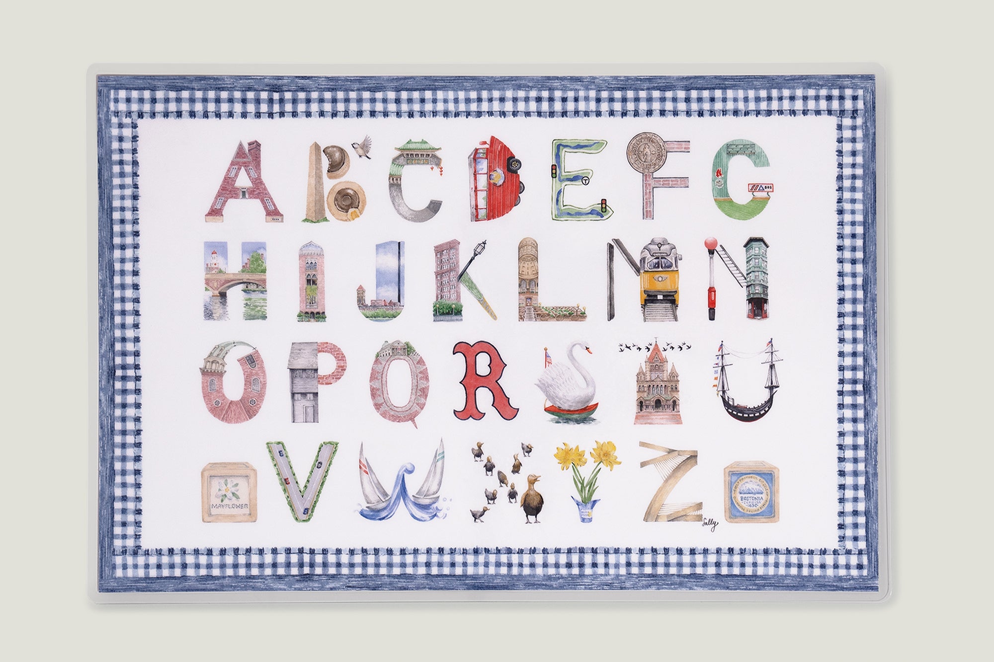 A-Z Boston Placemat