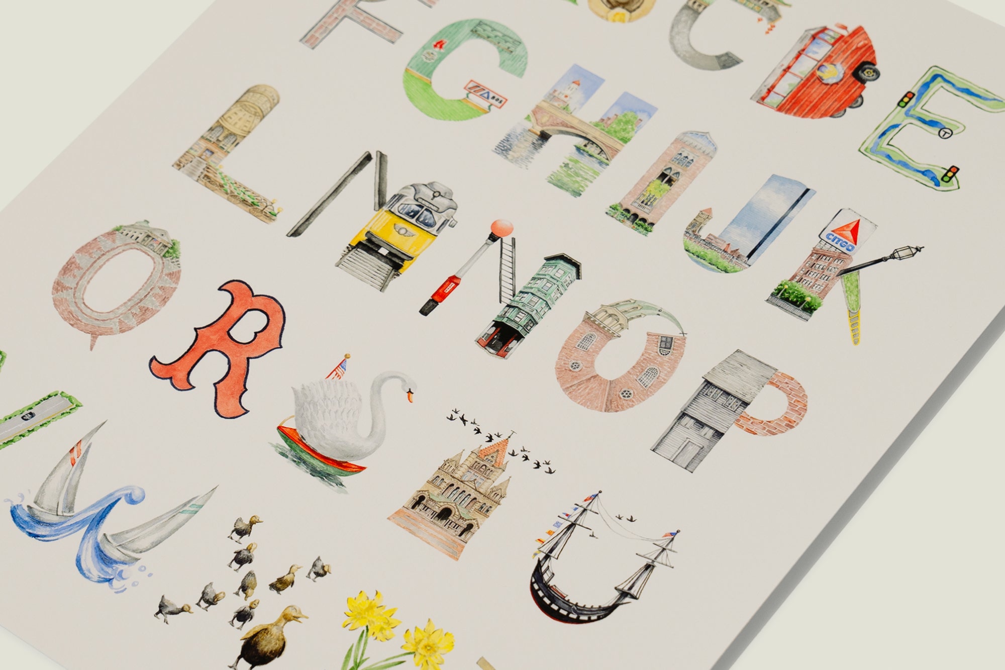 A-Z Boston Print