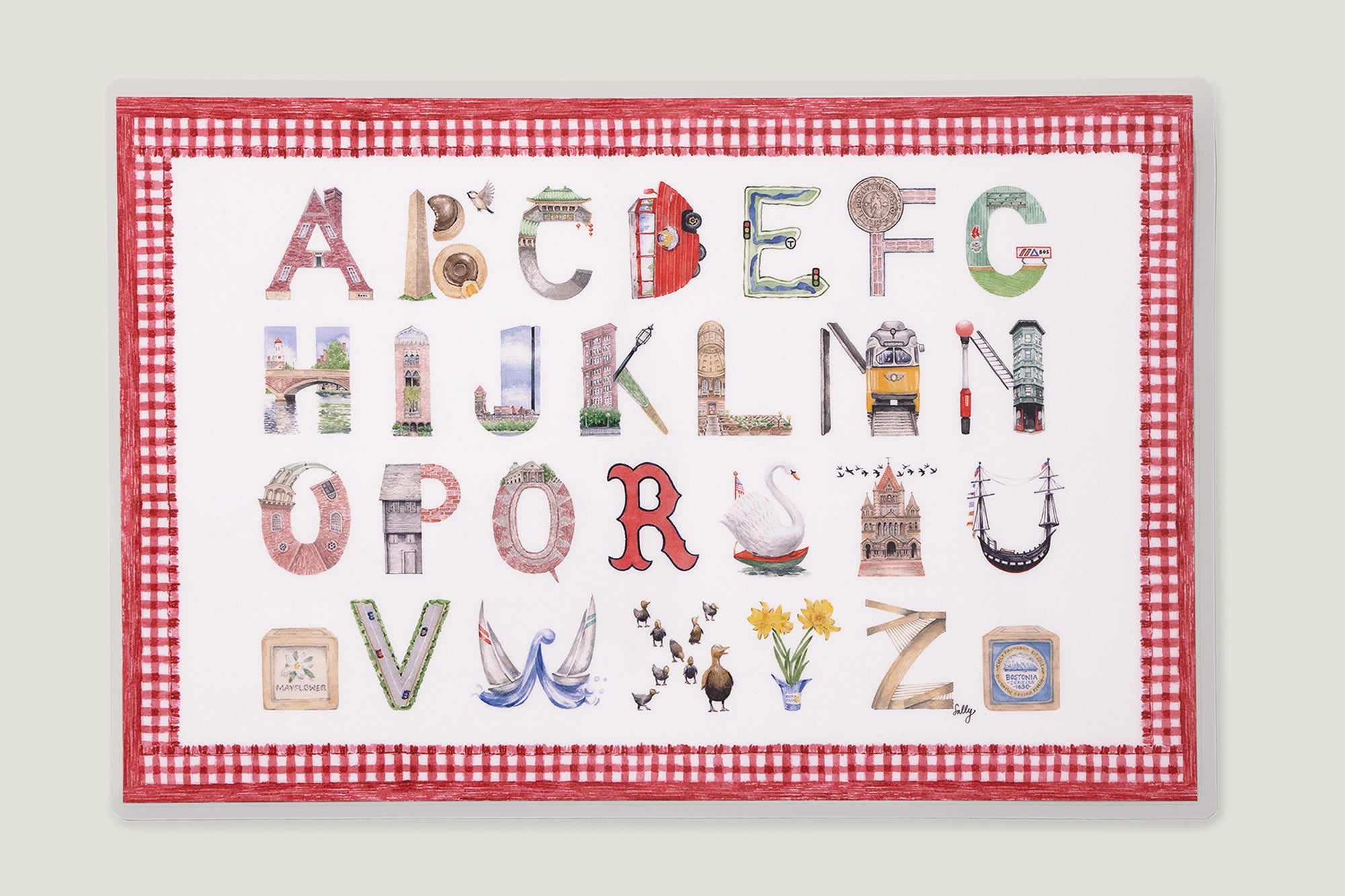 A-Z Boston Placemat